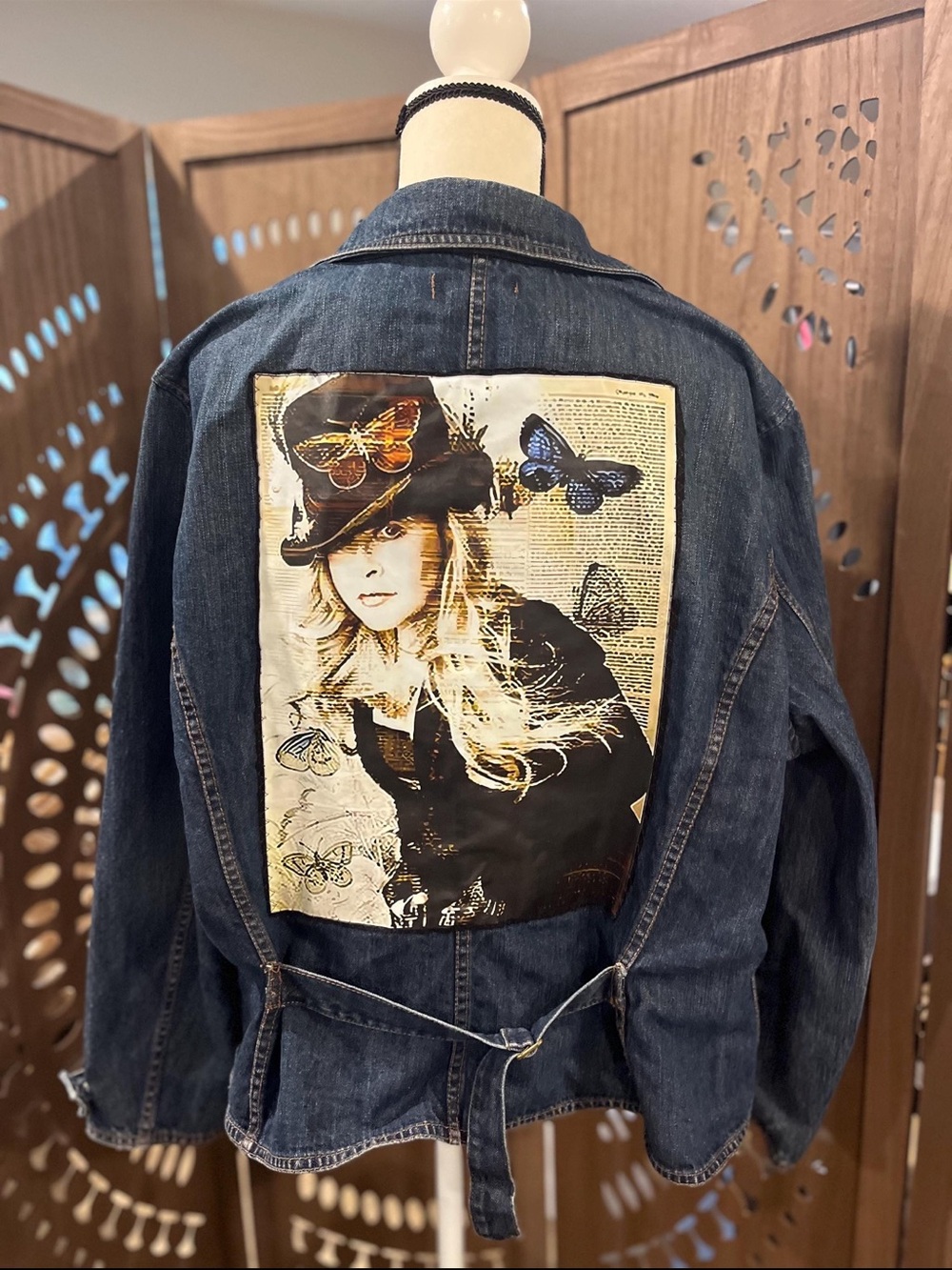 Upcycled Stevie Nicks Butterfly 🦋 Denim Jacket